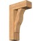 Ekena Millwork Funston Block Smooth Bracket w/ Offset Brace, Western Red Cedar, 7 1/2"W x 20"D x 32"H BKT0806X20X32FST05SWR - alternate 1